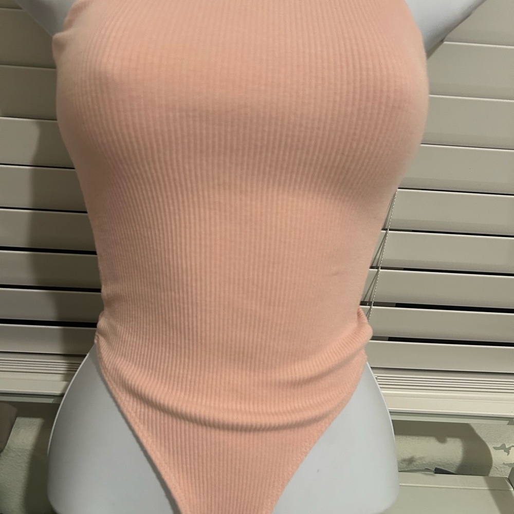 Lulu's Blush Ribbed Top